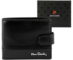Vyriška odinė piniginė Pierre Cardin YS605 8825A juoda