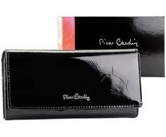 Moteriška odinė piniginė Pierre Cardin 02 LEAF-N 100 juoda