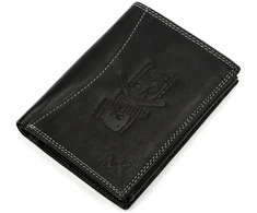 Skórzany męski portfel Money Kepper CDD 5601 REBEL VINTAGE