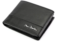 Vyriška odinė piniginė Pierre Cardin YS605 323 juoda raudona