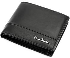 Vyriška odinė piniginė Pierre Cardin YS605 324 juoda + raudona