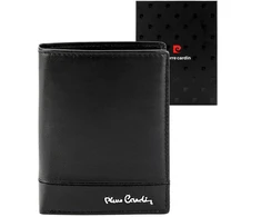 Vyriška odinė piniginė Pierre Cardin YS605 326 juoda raudona