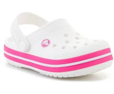 Pink CROCS CROCBAND vaikiškos klumpės T Baltas/Rožinis CRUSH 207005-6WU