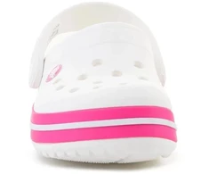 Pink CROCS CROCBAND vaikiškos klumpės T Baltas/Rožinis CRUSH 207005-6WU