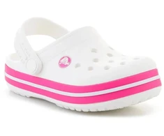 Pink CROCS CROCBAND vaikiškos klumpės T Baltas/Rožinis CRUSH 207005-6WU