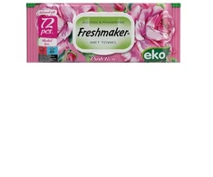 Pink Freshmaker drėgnos servetėlės Rožinė Rose, 72 vnt