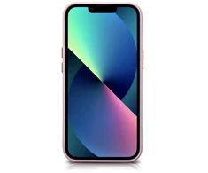 Pink iCarer Litchi Premium odinis dėklas iPhone 14 Plus magnetinis odinis dėklas su MagSafe Rožinė (WMI14220711-PK)