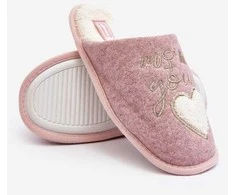 Pink klasikinės šlepetės su vilnoniu pamušalu Rožinė Mabira
