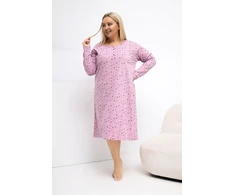 Pink Moteriška naktinukų suknelė Plus Size Forever Rožinė