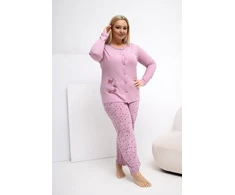 Pink Moteriška pižama didesnių dydžių Forever Rožinė