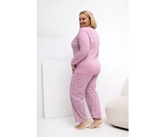 Pink Moteriška pižama didesnių dydžių Forever Rožinė