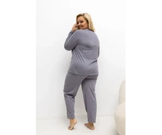 Pink Moteriška pižama Plus Size Forever Rožinė