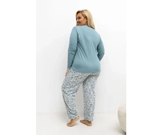 Pink Moteriška pižama Plus Size Forever Rožinė