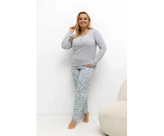Pink Moteriška pižama Plus Size Forever Rožinė