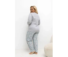 Pink Moteriška pižama Plus Size Forever Rožinė