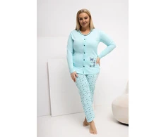 Pink Moteriška pižama Plus Size Forever Rožinė