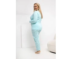 Pink Moteriška pižama Plus Size Forever Rožinė