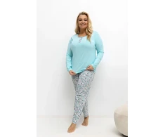 Pink Moteriška pižama Plus Size Forever Rožinė