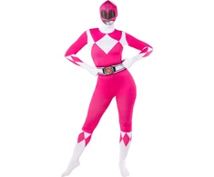 Pink Rožinio reindžerio (Rožinė Ranger) bodis moterims – „Galingieji reindžeriai“ (Power Rangers)