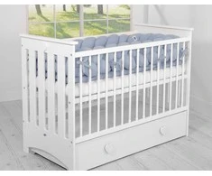 My Sweet Baby Pintas lovytės bumperis XXL – pastelinis mėlynas