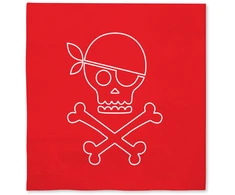 Piratų servetėlės 33 x 33 cm – Vakarėlio dekoracijos