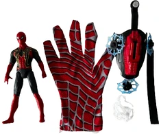 Pirštinė-šaudyklė su šoviniais ir Figūrėle Žmogus Voras (Spiderman)