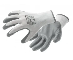 GLAN nitrile-coated protective pirštinės baltas/light pilka 10