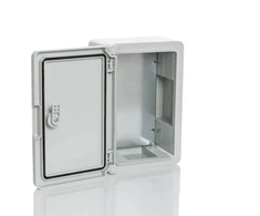 Plastikinė dėžė Plastim PP3010 (700x500x250, pilka, IP65, IK08)