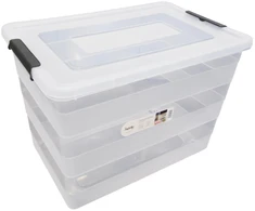 Grandininis pjūklas Plastikinė dėžė su dangčiu 55 L (59×39×34 cm)