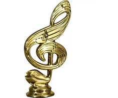 Plastikinė muzikanto figūrėlė – muzikos natelė F157/G
