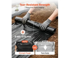 Plastikinė plėvelė VEVOR YF10FT25FTB6MIL, 0,15 mm storio