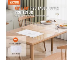Vevor skaidri PVC stalo apsauga 1016x1524 mm