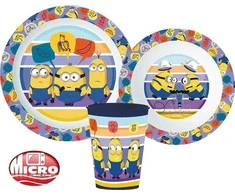 Plastikinių indų rinkinys Minionai ( The Minions )