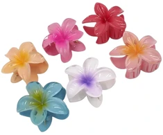 Plaukų segtukai – gėlytės 8 cm (6 vnt.)