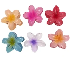 Plaukų segtukai – gėlytės 8 cm (6 vnt.)