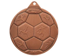 Plieninė futbolo medalis FI 50 MMC8850/B - Bronzos spalvos