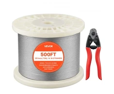VEVOR 3.2 mm plieno lynas, 152 m, su kirpikliu