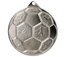 PLIENO MEDALIS FUTBOLUI 50 MM SIDABRINIS MMC8850/S