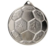 PLIENO MEDALIS FUTBOLUI 50 MM SIDABRINIS MMC8850/S