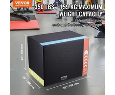VEVOR 3 viename 30/24/20 cm šuolių dėžė