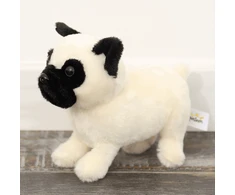 Lean Toys Pliušinis žaislas - mopsas, 19 cm