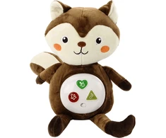 Lean Toys Pliušinė edukacinė voverė