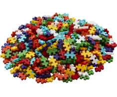 Plus-Plus mini konstruktorius „Vaivorykštė“ – 520 detalių, 1 m rinkinys, 5–12 metų