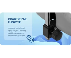Podologinė taburetė Giovanni 1005, pilka