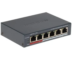 Ausinės POE komutatorius DS-3E0106P-E/M(B) 4 prievadų Hikvision