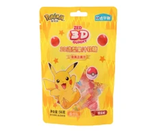 Pokemon Juice 3D Gummy Candy Cola flavor 56g x 8 pcs x 6 display (CHI)
