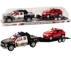 Lean Toys Policijos pikapas su puspriekabe