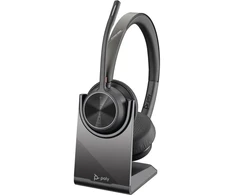 POLY Voyager 4320 USB-C ausinės su BT700 adapteriu ir įkrovimo stotele