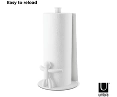 Popierinių rankšluosčių laikiklis 19 × 18 × 34, baltas HOLDER BUDDY