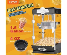 VEVOR Stalinis spragėsiais aparatas 480W 4oz juodas